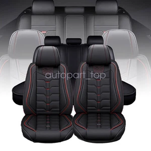 For 2007-2023 Chevy Silverado GMC Sierra Car 5-Seat Covers Waterproof Full Set - Picture 1 of 24