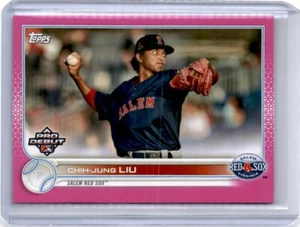 2022 Topps Pro Debut Chih-Jung Liu Fuchsia Insert Card /199 Salem Red Sox - Bild 1 von 2