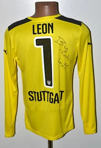VBF STUTTGART FIRMADO 2013/2014 CAMISETA DE FÚTBOL PORTERO LEÓN #1 - Imagen 1 de 4