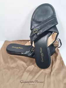 Gianvito Rossi Leather Sandal Women's 8.5 - Picture 1 of 5