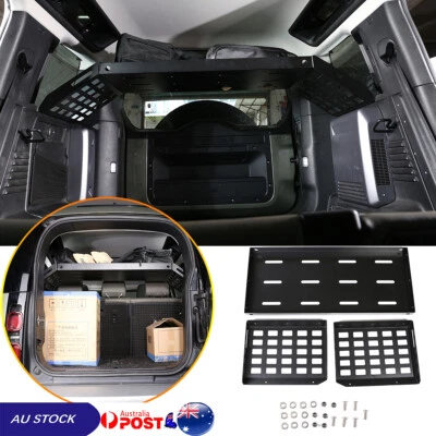 Black Alloy Trunk Multifunctional Shelf Rack For Land Rover Defender 2020-22 AU - image 1 of 4