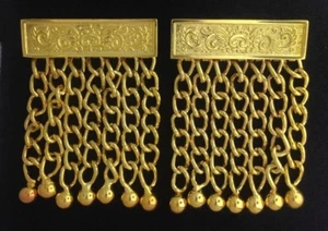 Borlas de cadena de delantal masónico - acabado dorado (ACT-G) - Imagen 1 de 1