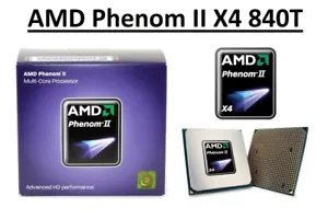 AMD Phenom II X4 840T Quad Core Processor 2.9-3.2 GHz, Socket AM2+/AM3, 95W CPU - Picture 1 of 5