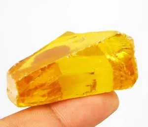 Piedra preciosa suelta rugosa de circón amarillo natural camboyano de 315,25 quilates - Imagen 1 de 7