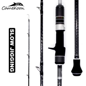 Caña de pescar CAMEKOON 2 piezas Jigging Guías Fuji y asiento Caña giratoria - Imagen 1 de 12