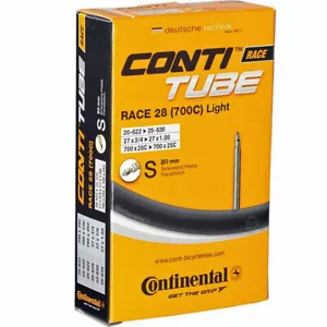 NEW Continental Race 28 LIGHT Bicycle Tube 700 x 20-25c Presta 80mm Stem - Picture 1 of 3