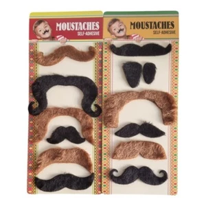 Schnurrbart selbstklebend für Fasching Karneval Party Schnauzer Kostüm 6bis10cm - Bild 1 von 5