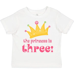 Inktastic 3rd Birthday Princess I'm Three Toddler T-Shirt Third Cute Kids Girls - Picture 1 of 11