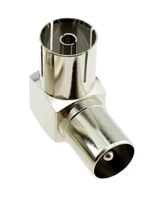 IKAREX-SHOP ✅ KOAX Winkel Adapter 90 Grad Antennen Stecker Buchse Kupplung TV SAT Verbinder