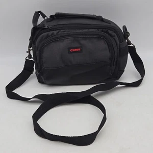 Canon Camera Camcorder Storage Bag Case Black Nylon w/ Shoulder Strap - Picture 1 of 12