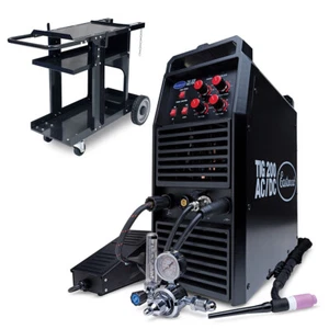 Eastwood 200 Amp AC/DC TIG Welder for Welding Steel Aluminum and Cart - Picture 1 of 6