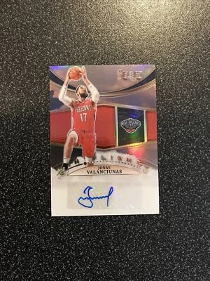 2022-23 Select Jonas Valanciunas Silver Prizm In Flight Auto 40/99 Pelicans - Image 1 of 3