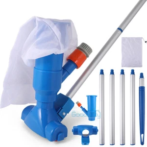 Handheld Vacuum Swimming Pool Jet Cleaner 5Section Pole Ground Spa Pond Fountain - Picture 1 of 15