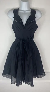 Ted Baker London Woman's Dress Black Lace Knee Length Sz 1 ~ LOVELY ~ - Picture 1 of 5