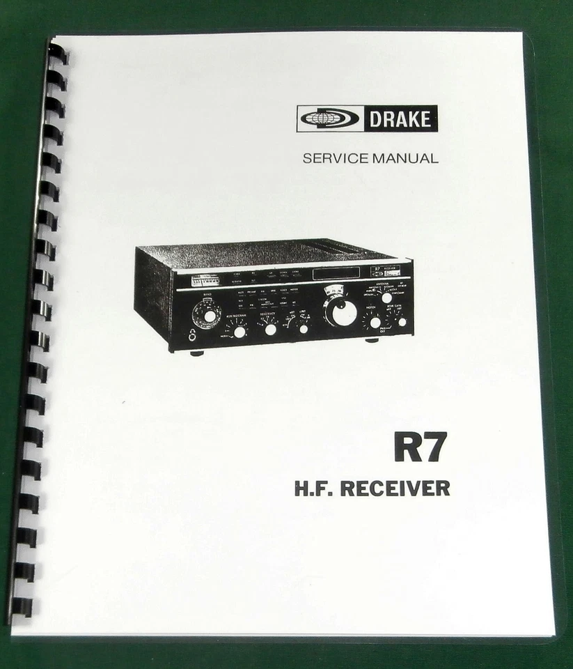 Drake R-7 Service Manual - Premium Card Stock & Protective Covers! - Image 1 of 1