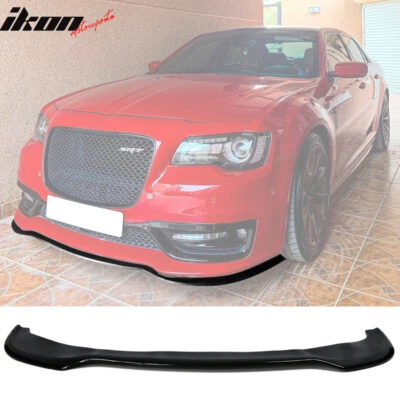 Fits 15-23 Chrysler 300 Front Bumper Lip Spoiler PP Chin Splitter Gloss Black Foto 1 de 4