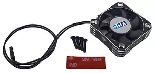 NHX RC 1/5 Alum 50mm Case High Speed Cooling Fan for Castle XLX2 -Silver/Black - Picture 1 of 4