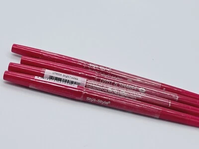 Styli-Style Twist & Sharp Self-Sharpening Lip Liner LPM004 Bright Fuchsia. QTY:4 - Image 1 of 4
