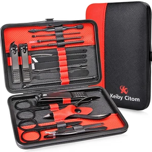 Maniküre Set Professionelles Nagelknipser Kit Pediküre Kit -18 Stücke Pflegeset - Bild 1 von 8
