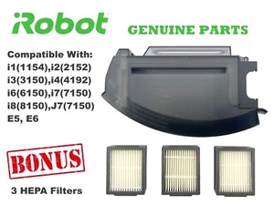 GENUINE iRobot Roomba Dust Bin Replacement for i1 i3 i4 i6 i7 i8 j7 e5 e6 - Picture 1 of 7