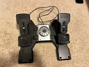 Logitech Saitek Pro Flight Rudder Pedals PZ35 Flight Simulator USB FREE SHIPPING - Picture 1 of 4