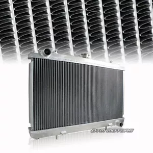 Radiador de refrigeración de aluminio de 2 filas para transmisión manual del motor Nissan 240SX SR 95-98 - Imagen 1 de 2