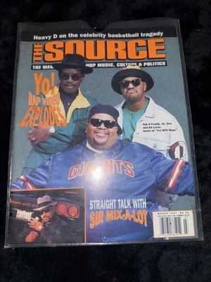 The Source Magazine Mar. 92 (No. 30) Hip-Hop Biggie Juice Tupac Sir Mix-A-Lot - Image 1 of 2