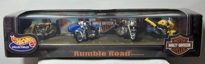 Hotwheels 1/64 🇨🇵 Diorama Collectibles Rumble Road Motorcycle Set de 2000 - Photo 1/11
