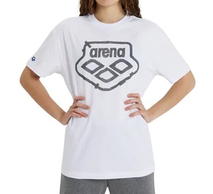 Arena Unisex T-Shirt Maglietta Sportiva, Streetwear, Adulti, T-Shirt Unica, Bianco, M - Foto 1 di 6
