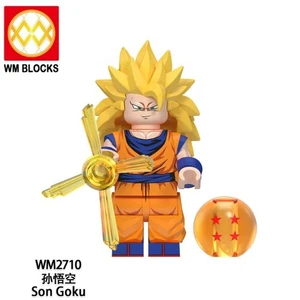 2 inch Custom Miniature Figure of Dragon Ball Z Super Saiyan 3 Goku with Base - Picture 1 of 1