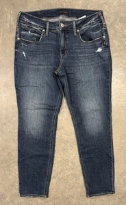 Silver Jeans Damen Blau Boyfriend Distressed Medium Wash Denim Größe 33 - Bild 1 von 8