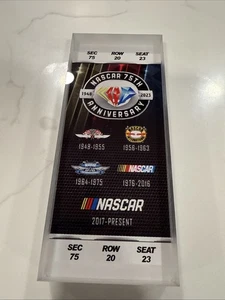 NASCAR 2023 Collectible Ticket for the 75th Anniversary Block Art - Picture 1 of 8