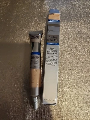 IT Cosmetics Bye Bye Under Eye WATERPROOF Concealer NEUTRAL MEDIUM .28 FL oz New - Image 1 of 4