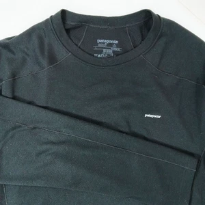 Patagonia Black Men Size L Athleticwear Long Sleeve Midweight Top - Picture 1 of 6