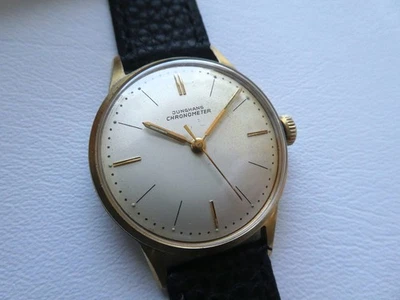 Wow! Elegant Vintage 'Max Bill' JUNGHANS Chronometer Men's dress watch 1958's! - Image 1 of 4