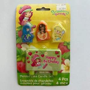 Strawberry Shortcake Birthday Candles 2012 New Molded 4 Piece - Foto 1 di 5