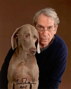 WILLIAM WEGMAN SIGNED 8x10 PHOTO FAMOUS DOG WEIMARANERS PHOTOGRAPHER BECKETT BAS - Picture 1 of 2