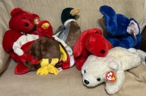 Lot of 6 Older Retired Beanie Buddies - 1998 & 1999 - Picture 1 of 8