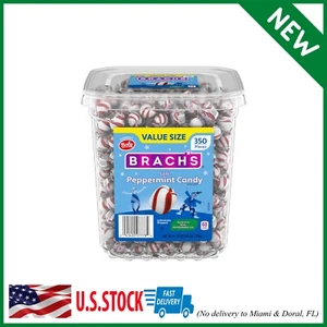 Brach's Bobs Sweet Stripes Soft Peppermint Candy, 3.9 lb Tub (350 Count) - Picture 1 of 9