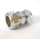 15mm x 18mm Chrome Plated Compression Reducer For Shower Riser Rails, Pipe etc.