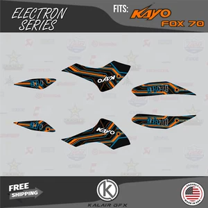 Graphics Kit for Kayo Sports Fox-70 AY-70 Storm-70 All Years Electron - OC - Foto 1 di 6