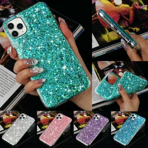 Bling Glitter Case For Apple iPhone 11 12 13 14 Pro Max 15 Pro Max XS Soft Cover - Picture 1 of 20