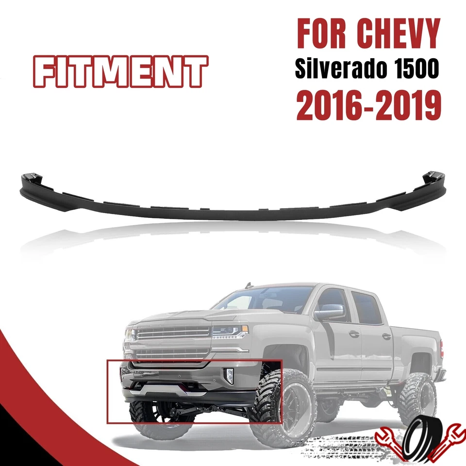 Front Bumper Valance For Chevrolet Silverado 1500 LD 2016-2018 19 Air Deflector - Image 1 of 4