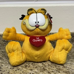 Vintage Garfield “Te Quiero” 11” Spanish Valentine’s Day Plush Toy Brand New NWT - Picture 1 of 7
