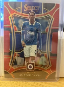 2023-24 Panini Select Premier League - Mezzanine Red Prizm #145 Amadou Onana - Imagen 1 de 2
