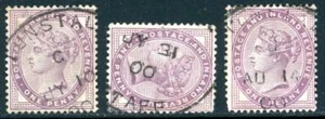 1900 GB Staffordshire Tunstall skeleton postmarks on piece - Imagen 1 de 1