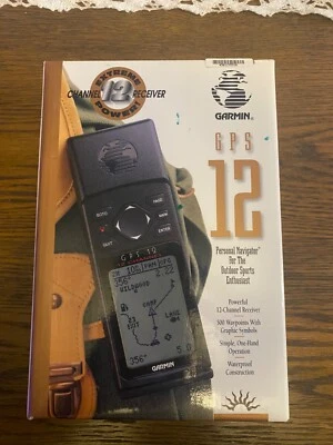 NOB Garmin GPS 12 Channel Bundle Manual Case Free Shipping - Image 1 of 4