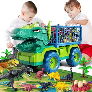 Juguetes de camión de dinosaurios para niño de 3 4 5 6 7 años - Juguetes de dinosaurios para niños de 3-5 años - Imagen 1 de 12