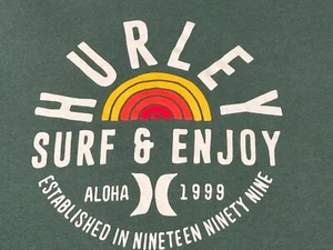 HURLEY - Camiseta VERDE Hombre Manga Corta - TALLA L - GRANDE - Surf y Disfruta - Imagen 1 de 20