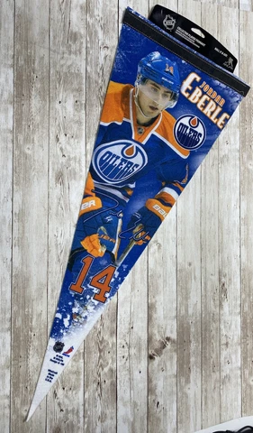 Edmonton Oilers NHL Collector Player Pennant Jordan Eberle New but as is dirty Cover